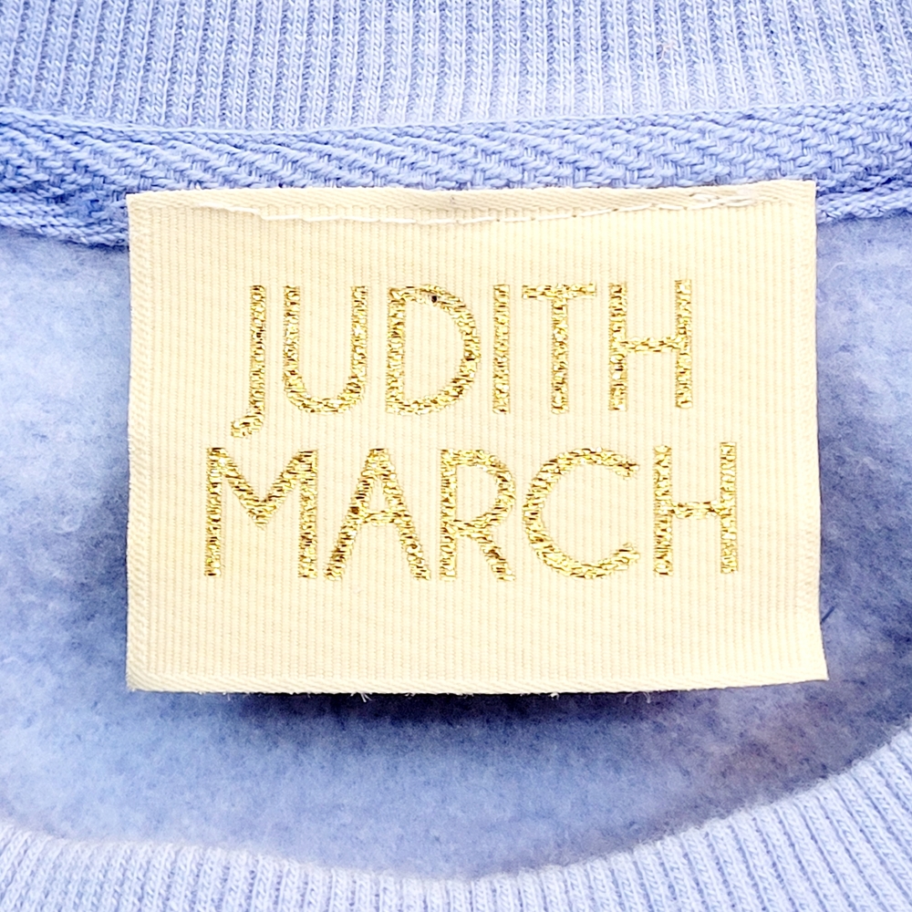 JUDITH MARCH Nashville TN Glitter Patch Cropped Balloon Sleeve Sweatshirt Small - Picture 7 of 9
